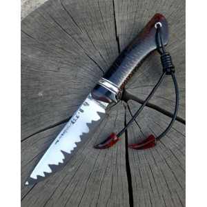 ЯЛИНОВА ШИШКА ніж ручної роботи майстра студії Павла Гончаренка, Ламінат зі сталі CPM10V 64 HRC. Photo 2